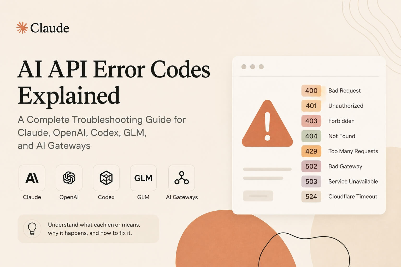 AI API Error codes