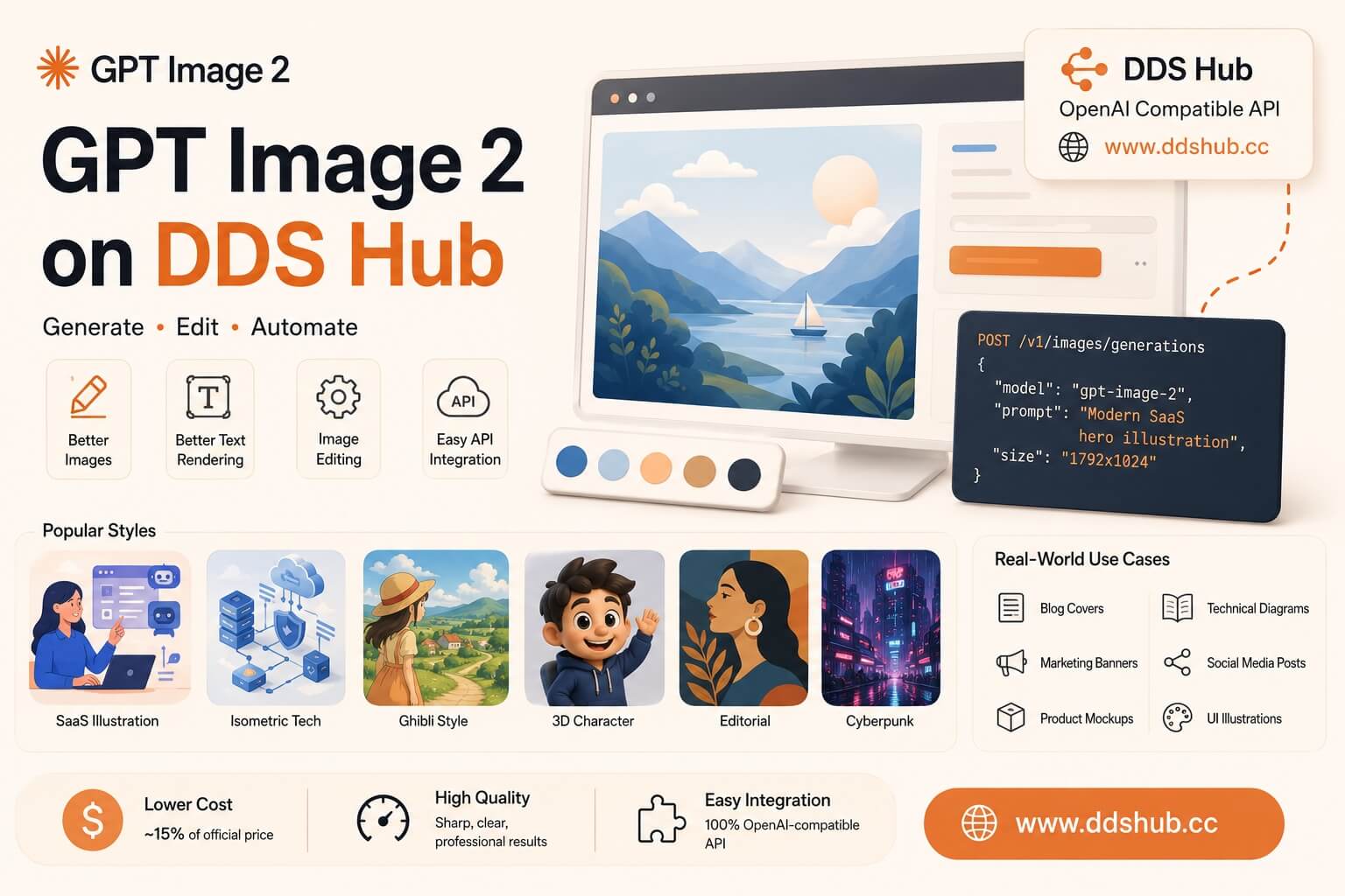 Use GPT Image 2 on DDS Hub